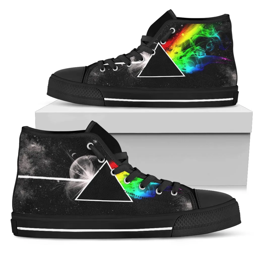 Men's/Women's  High Top Darkside of the Moon Sneakers