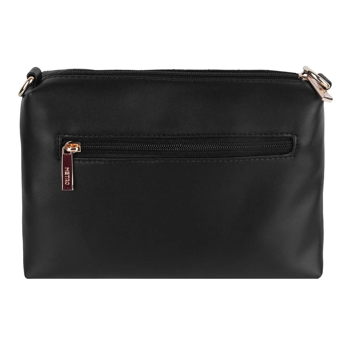 Metro Women Black Sling Bag