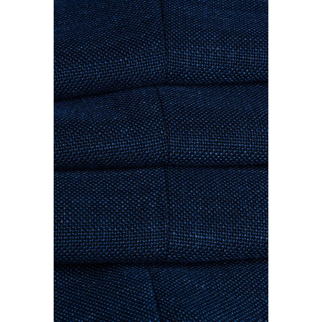 Miami - Men's Blue Crosshatch Trousers