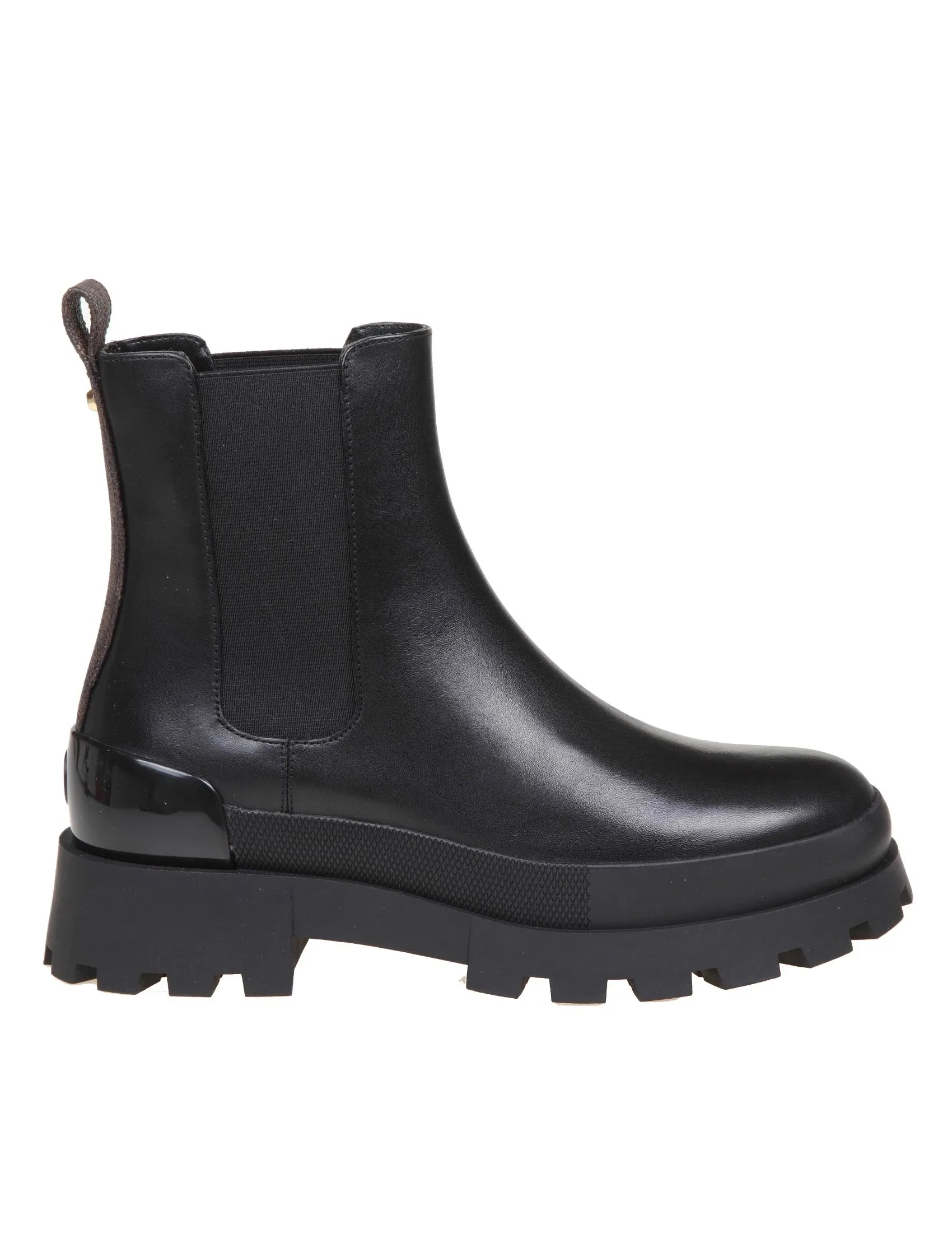 MICHAEL KORS ROWAN ANKLE BOOT IN BLACK LEATHER