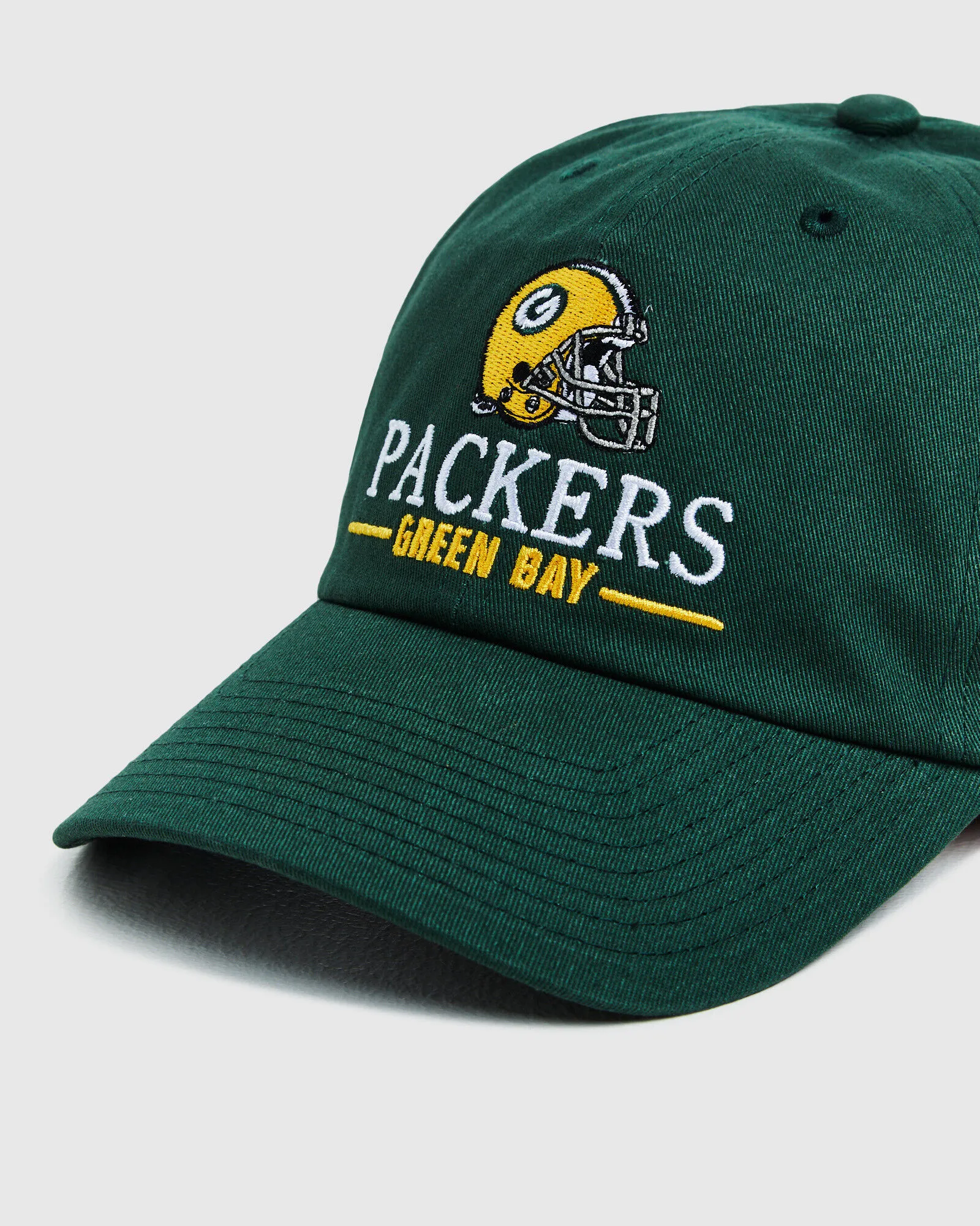 Mitchell & Ness Green Bay Packers Helmet Dad Cap Green