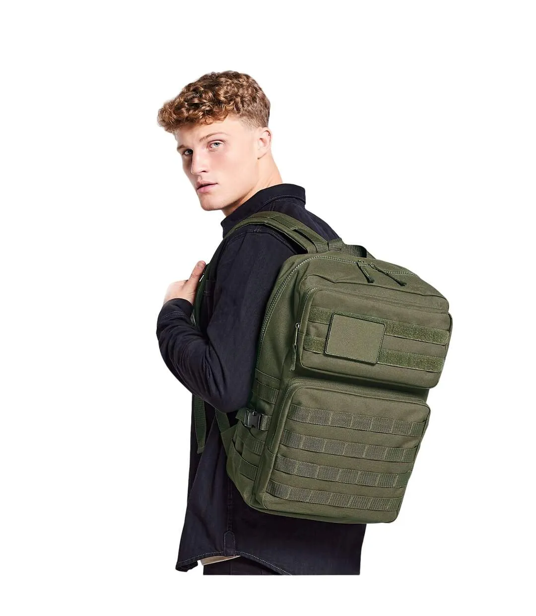 Molle tactical backpack one size military green Bagbase