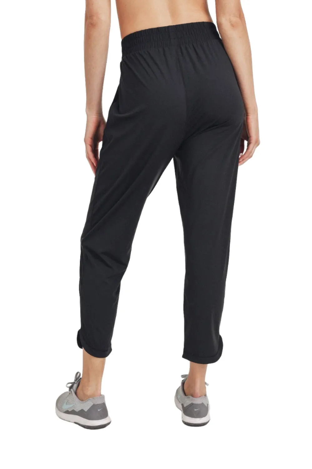 Mono B Athleisure Joggers with Curved Notch Hem AP-A057 and Plus