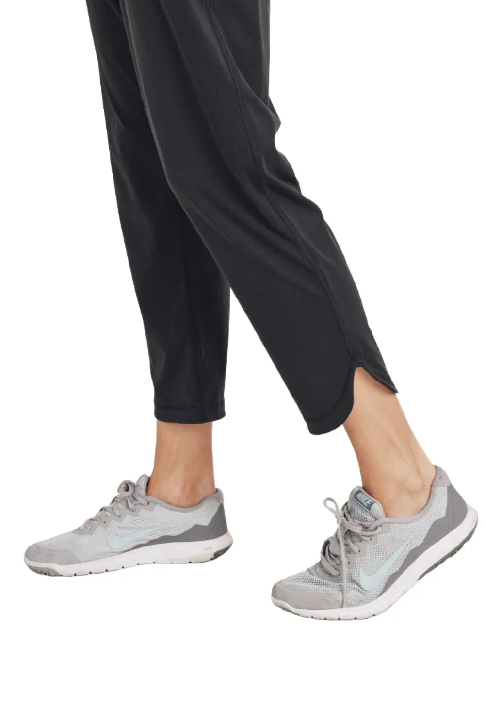 Mono B Athleisure Joggers with Curved Notch Hem AP-A057 and Plus