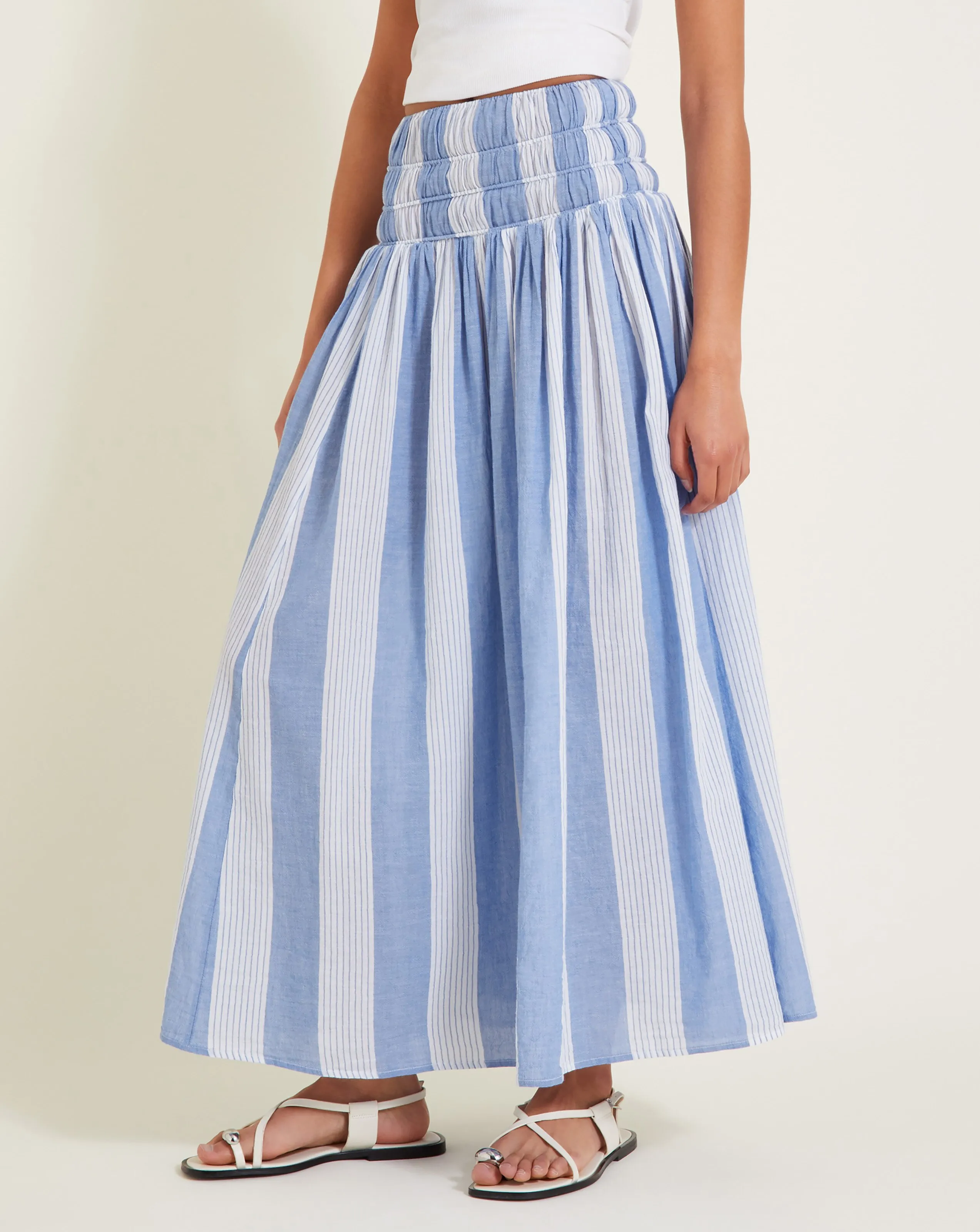 Monsoon Celia Stripe Skirt