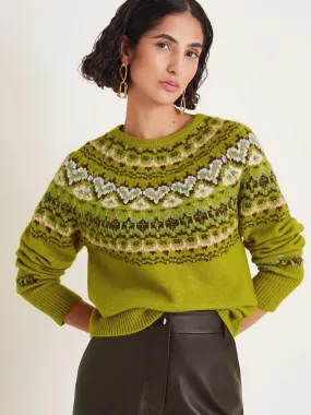 Monsoon Fern Fairisle Jumper