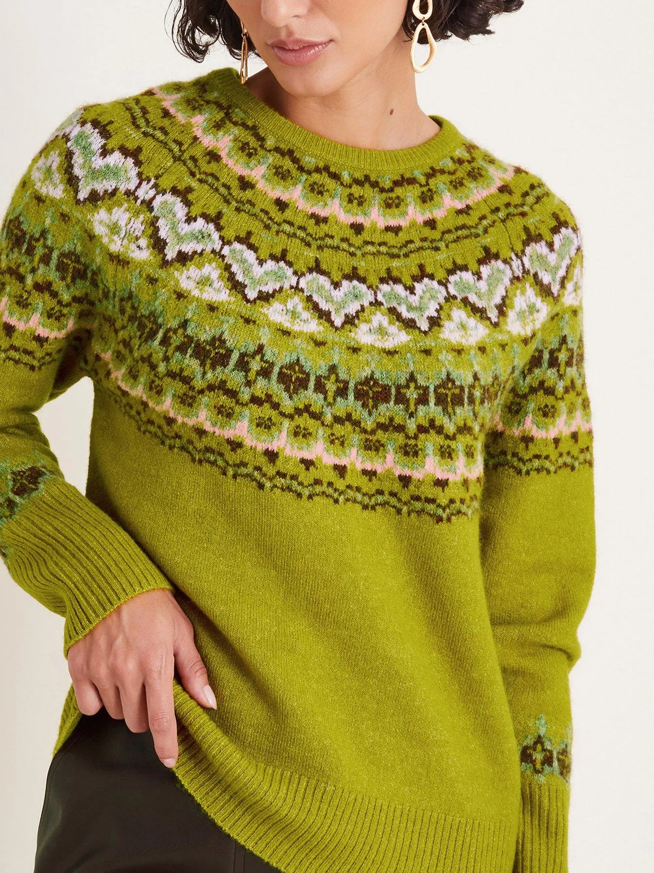 Monsoon Fern Fairisle Jumper