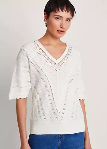 Monsoon Lulu Short Sleeve Jumper | Grattan