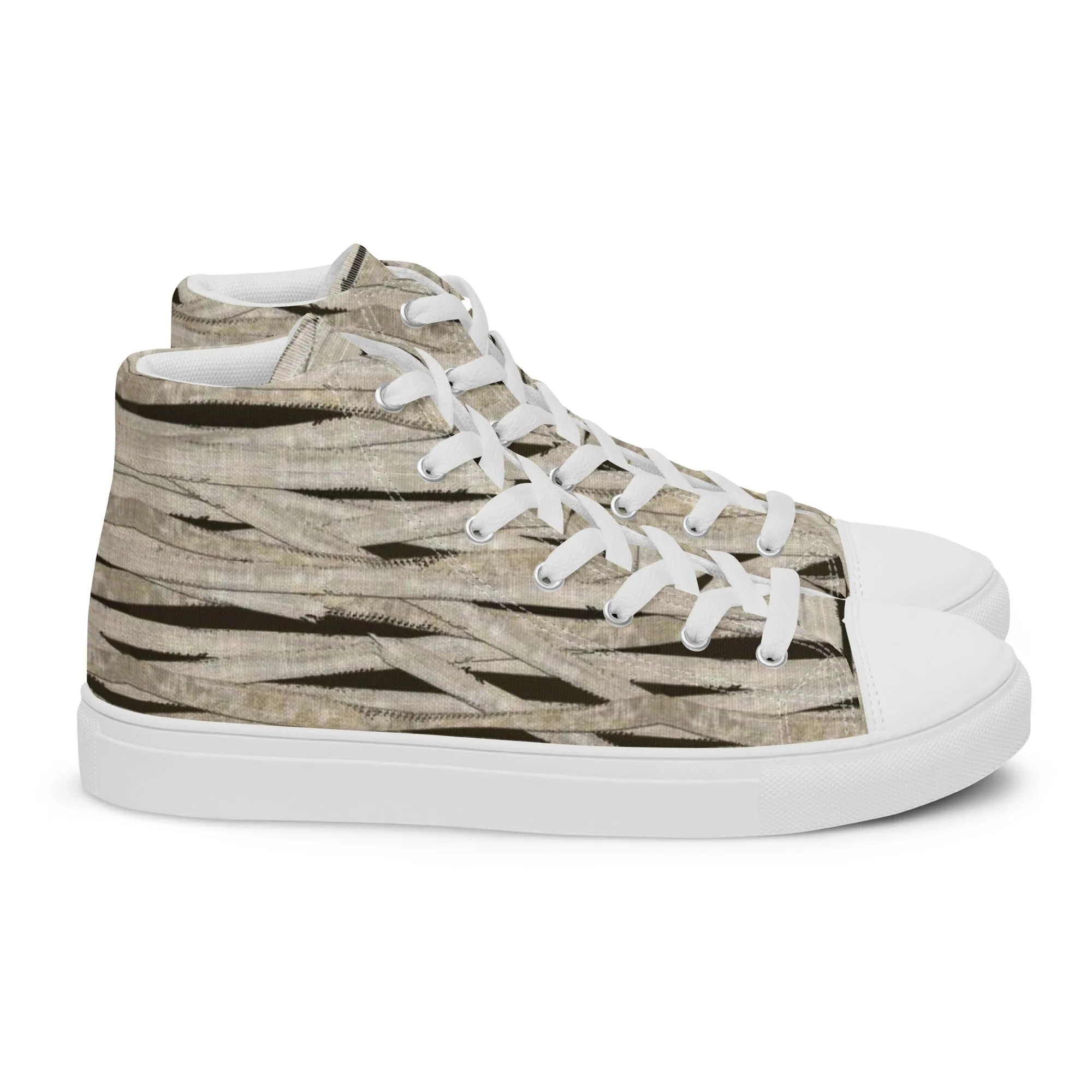 Mummy Wraps Men’s High Top Canvas Shoes