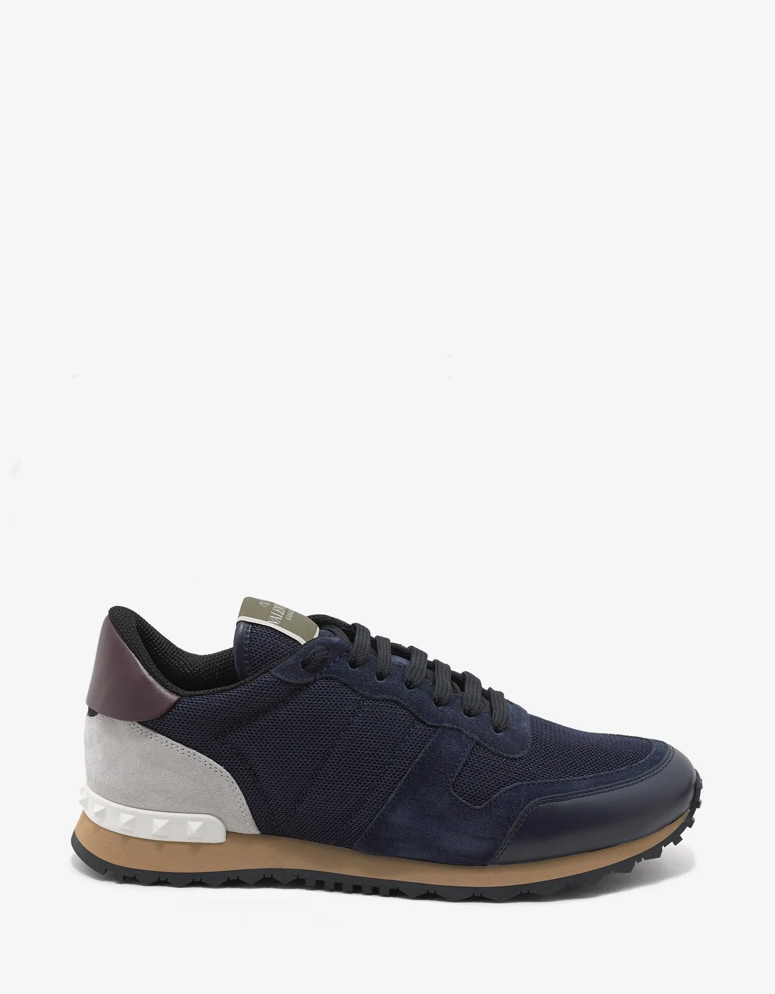 Navy Blue Nylon Mesh Rockrunner Trainers