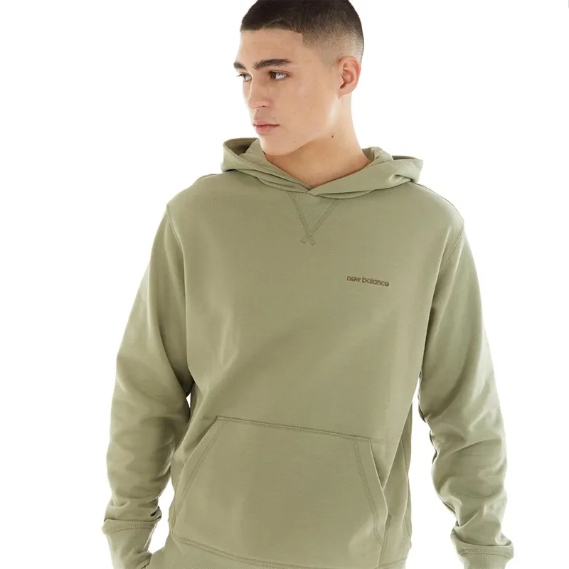 New Balance Mens Athletics Nature State Hoodie Olive Leaf