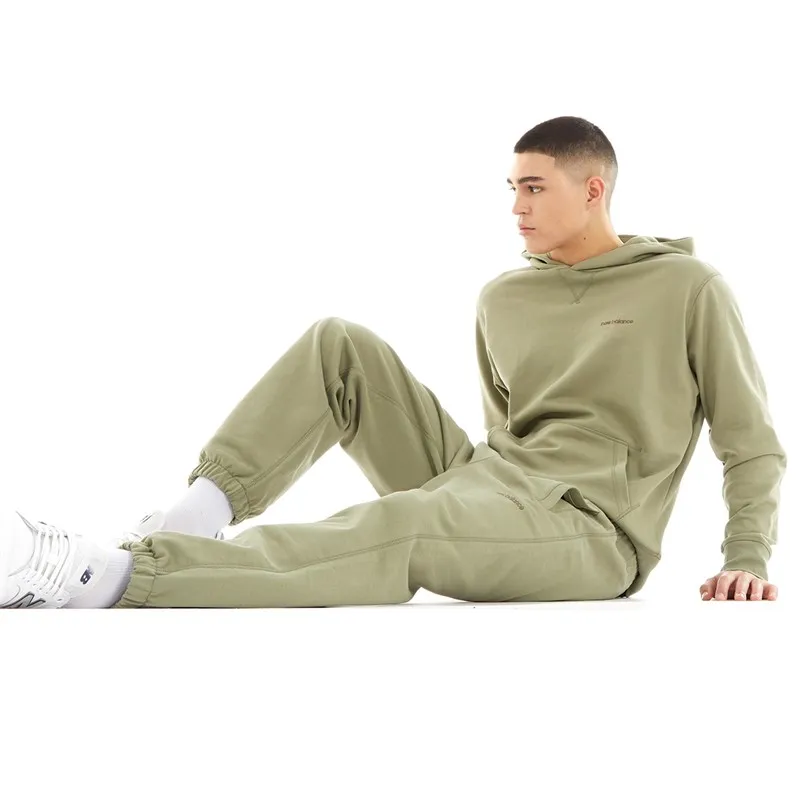 New Balance Mens Athletics Nature State Hoodie Olive Leaf