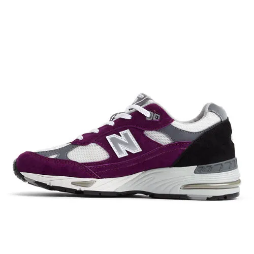 New Balance Women's W991PUK - Made in UK Sneakers in Purple/Grey