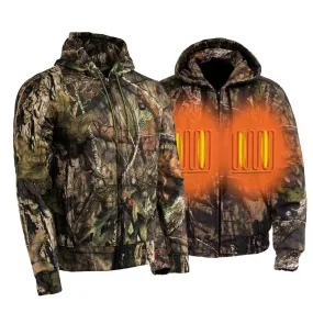 Nexgen Heat Men's Camouflaged Heated Zipper Hoodie with Battery