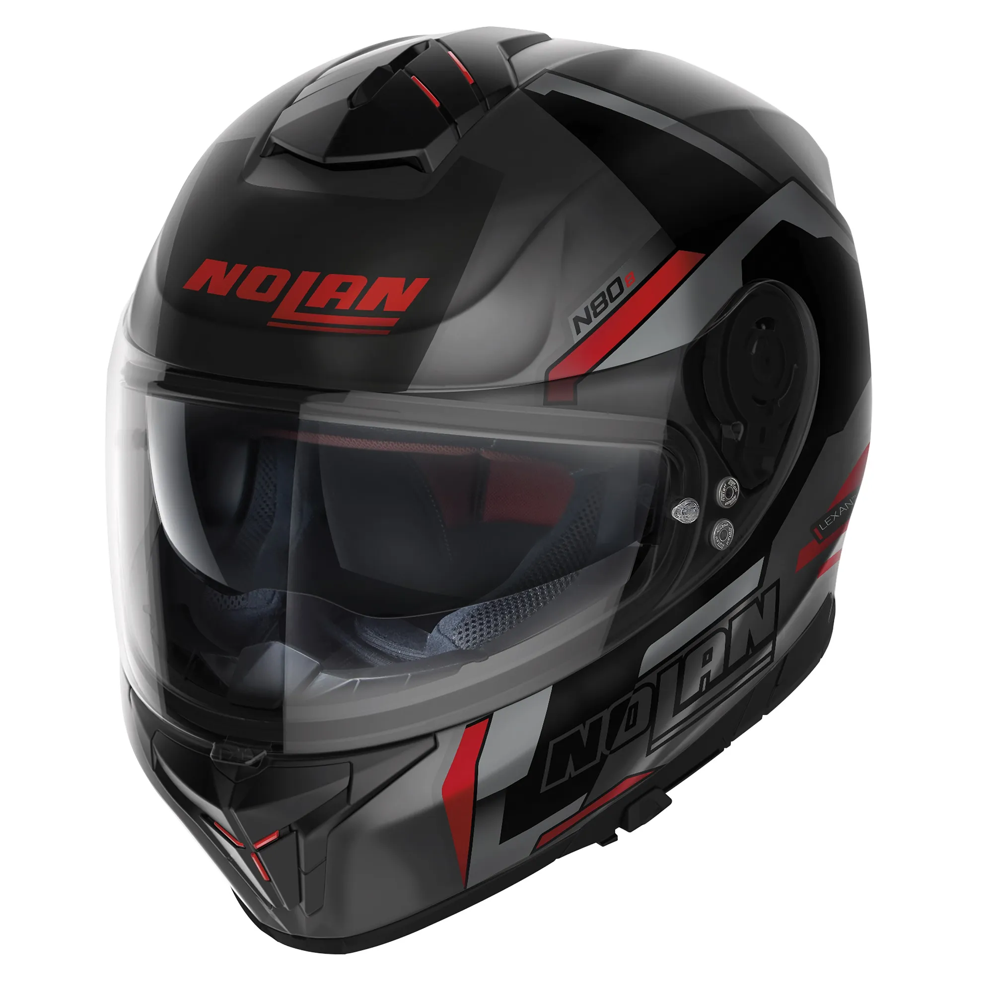 Nolan N80-8 Wanted Helmet - Matt Lava/Red