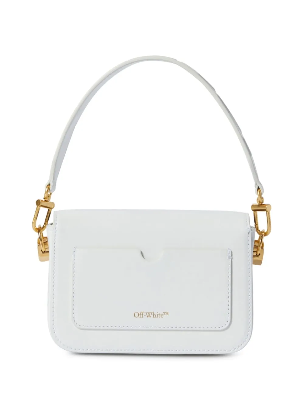 Off White    Off White Binder Small Leather Shoulder Bag