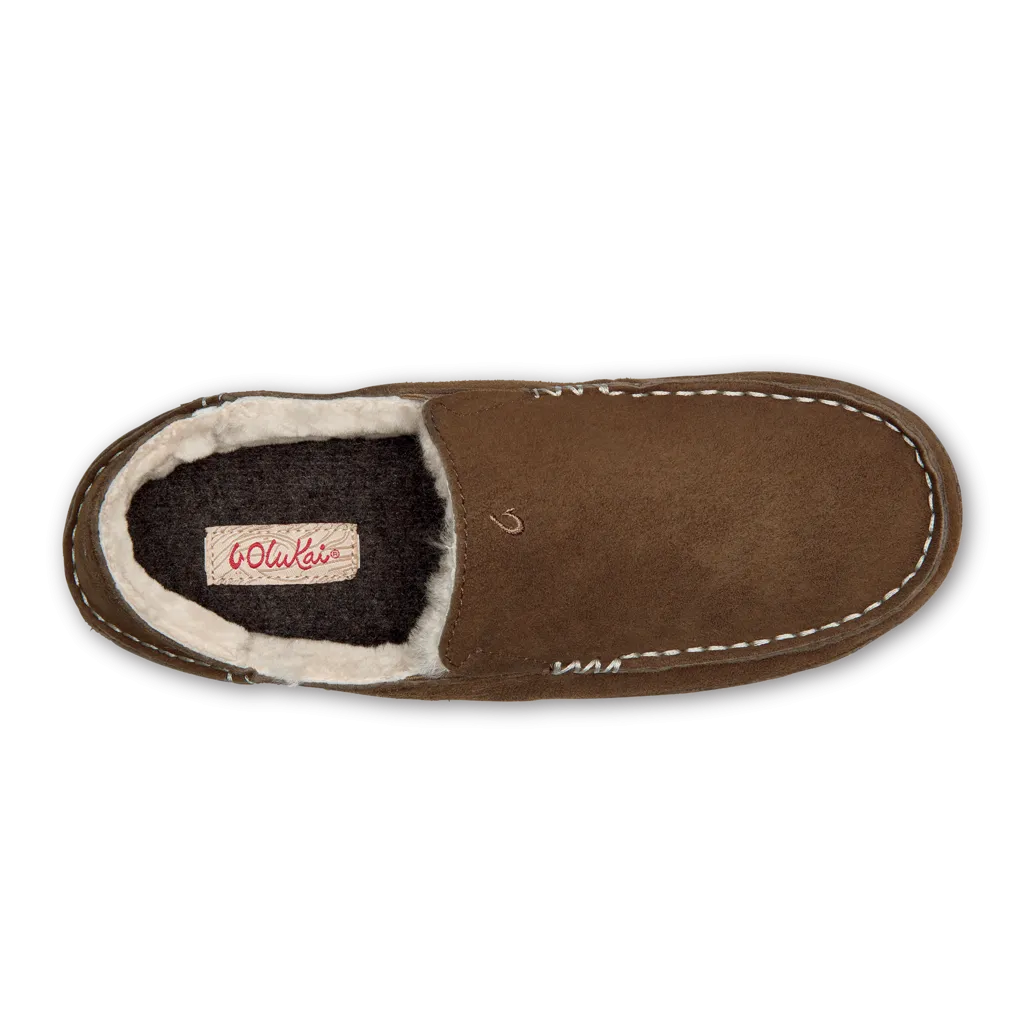 Olukai Womens Nohea Leather Moccasin Slipper- Ray Tan