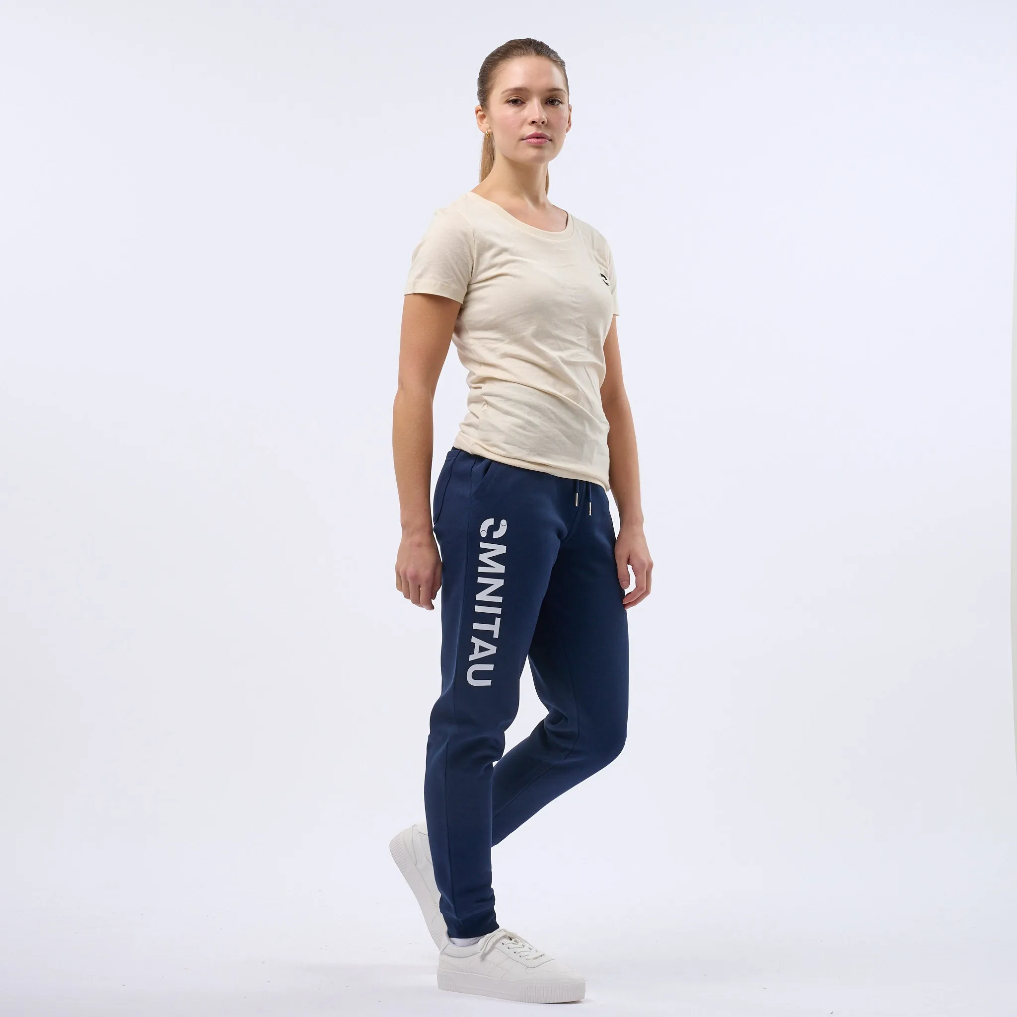 Omnitau Women's Prime Organic Cotton Sweatpant Joggers - French Navy