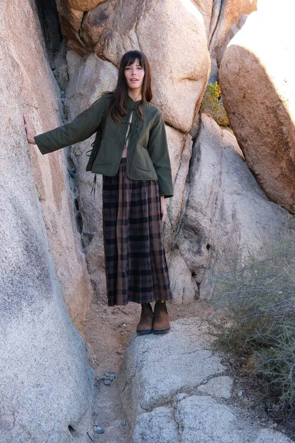 Oxford Skirt - Brown Checkered