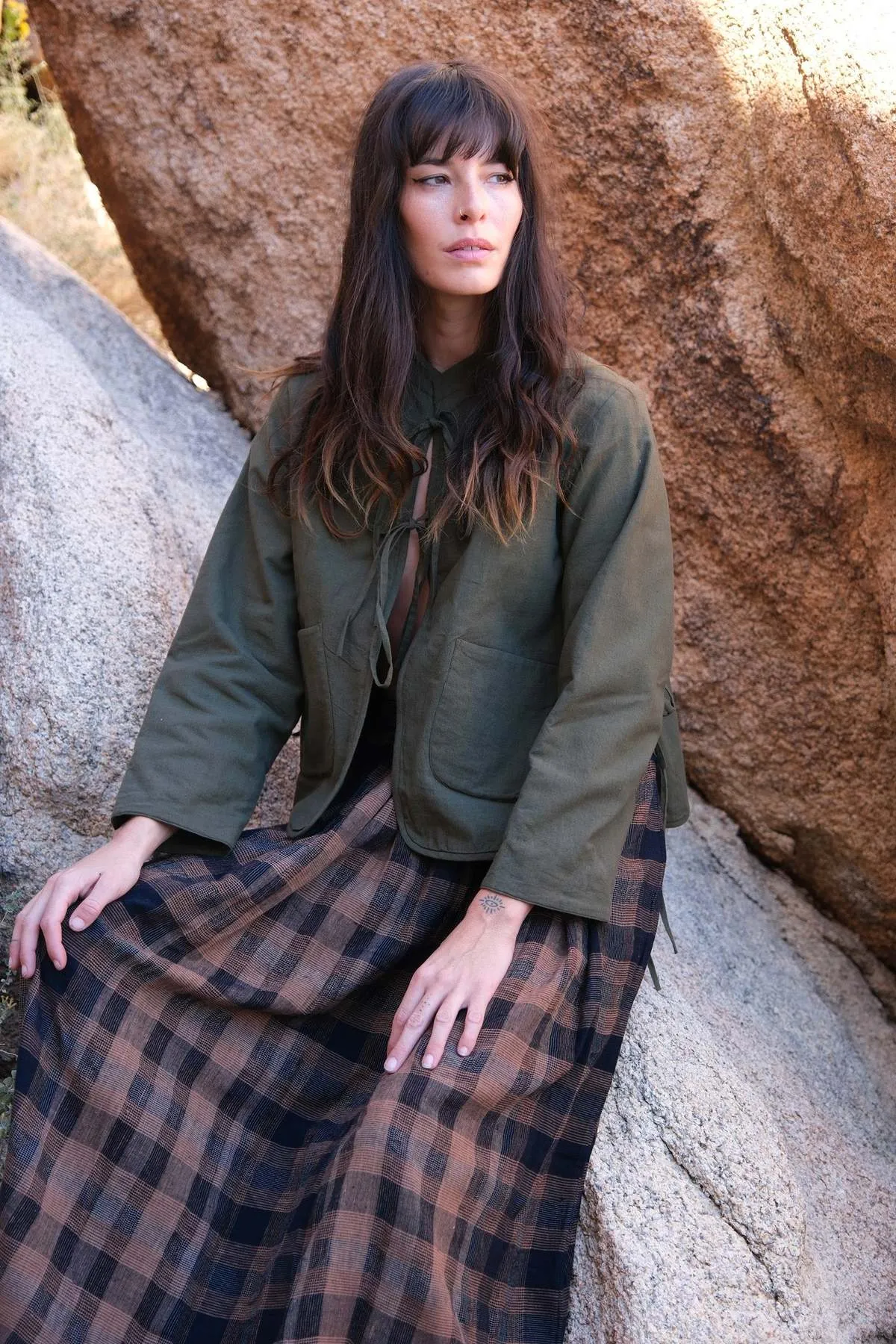 Oxford Skirt - Brown Checkered