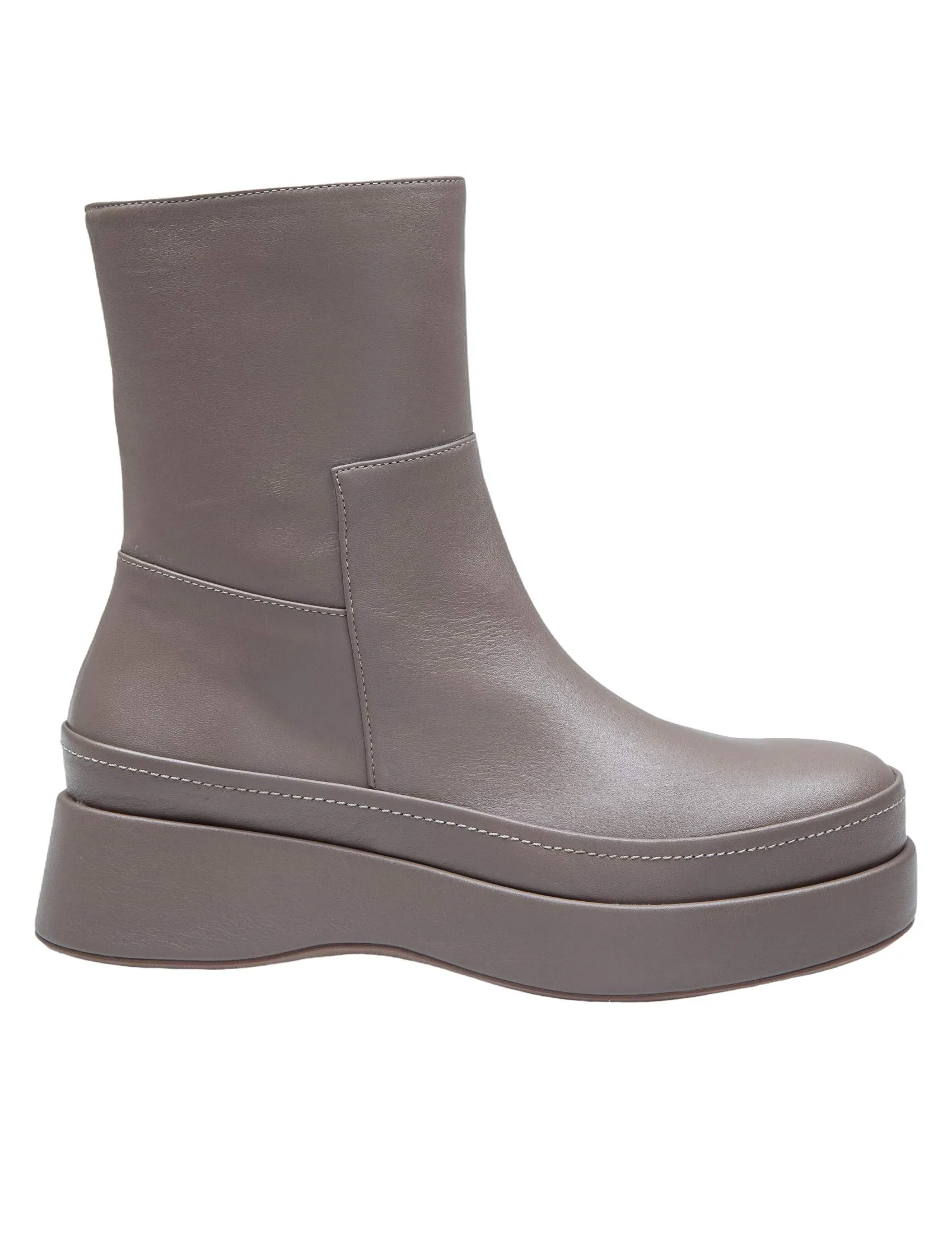 PALOMA BARCELO' DANUBE ANKLE BOOT IN TAUPE LEATHER