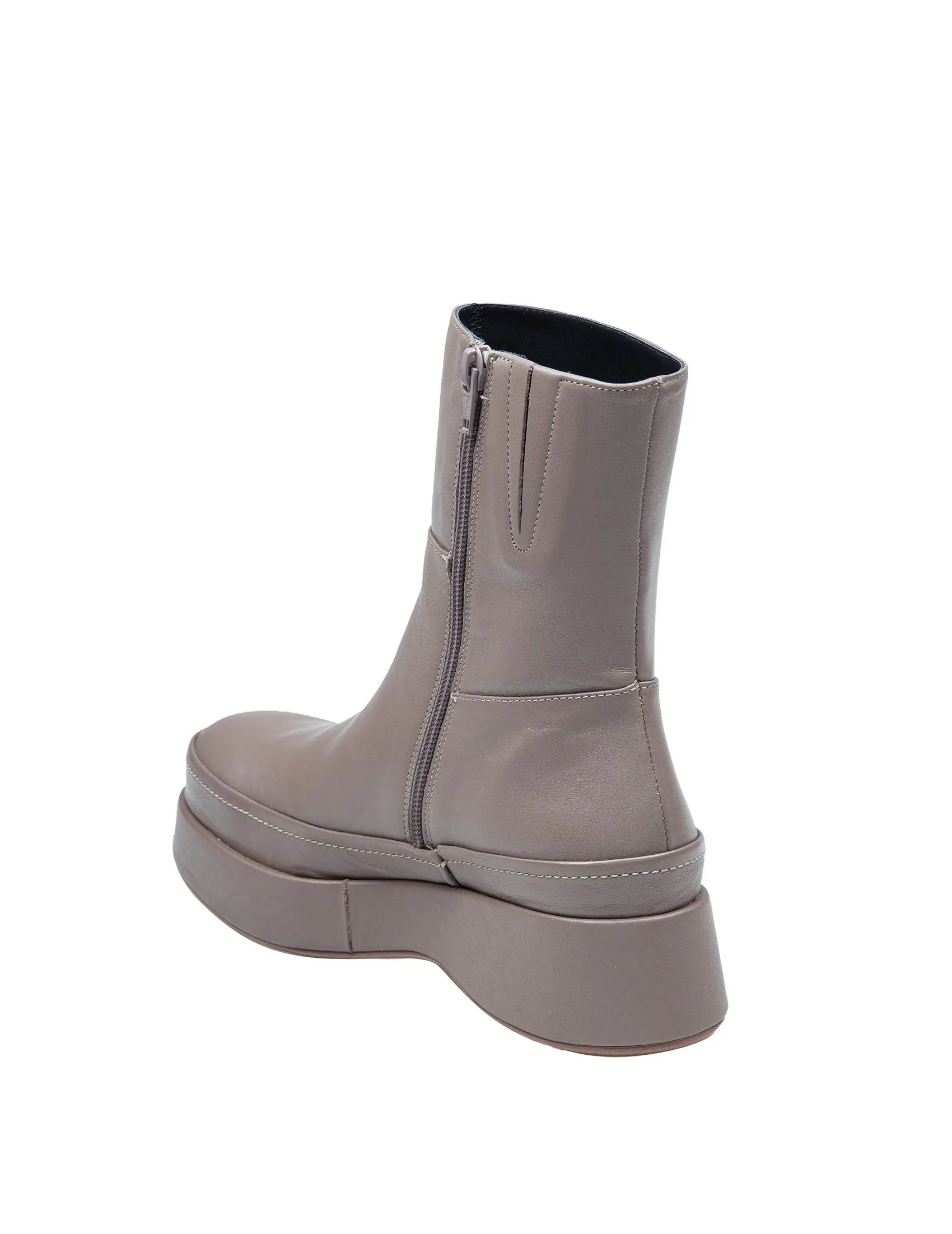 PALOMA BARCELO' DANUBE ANKLE BOOT IN TAUPE LEATHER