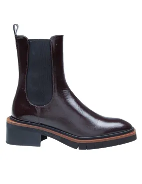 PALOMA BARCELO' MONA ANKLE BOOT IN BROWN LEATHER