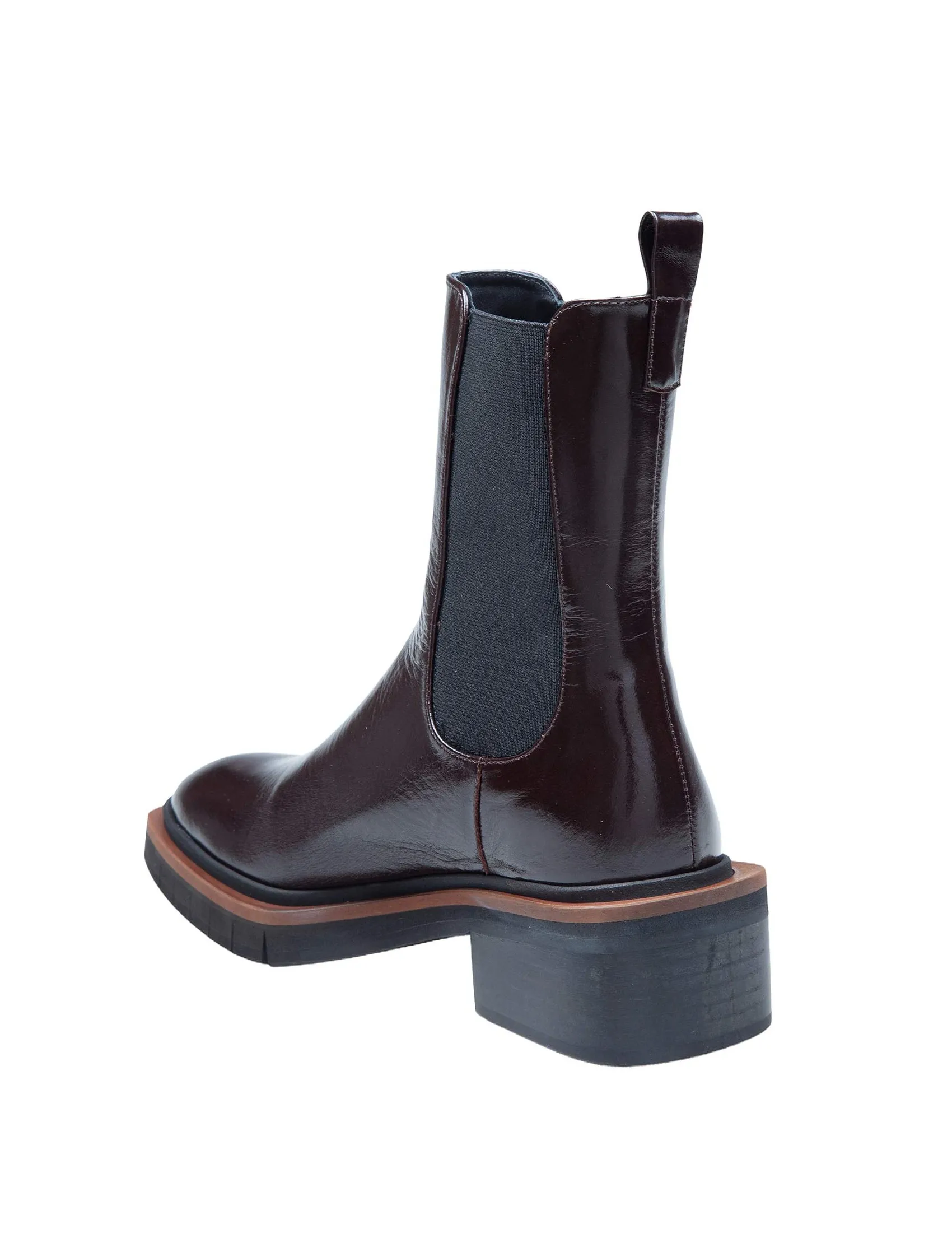 PALOMA BARCELO' MONA ANKLE BOOT IN BROWN LEATHER