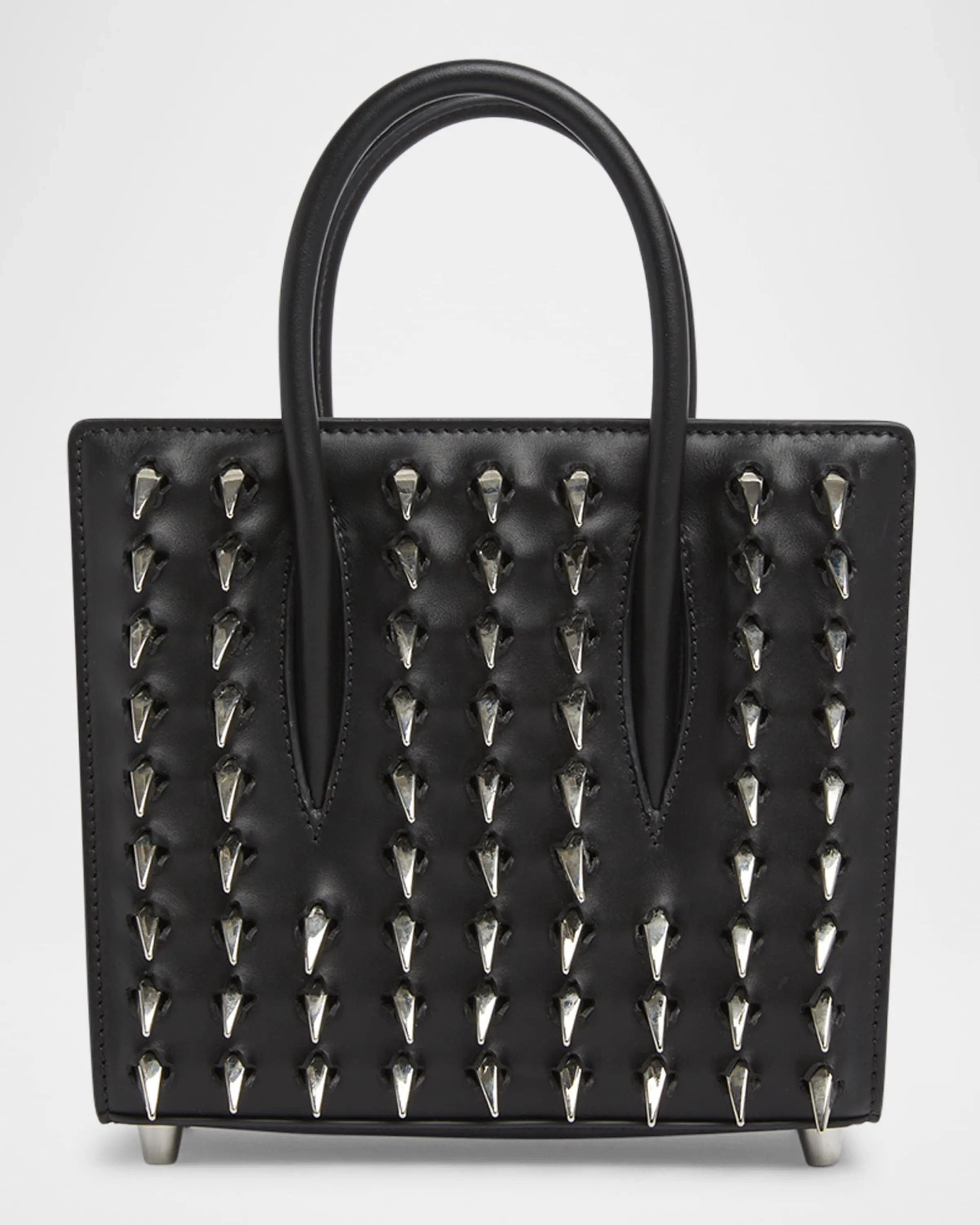 Paloma Mini Spikes Leather Top-Handle Bag