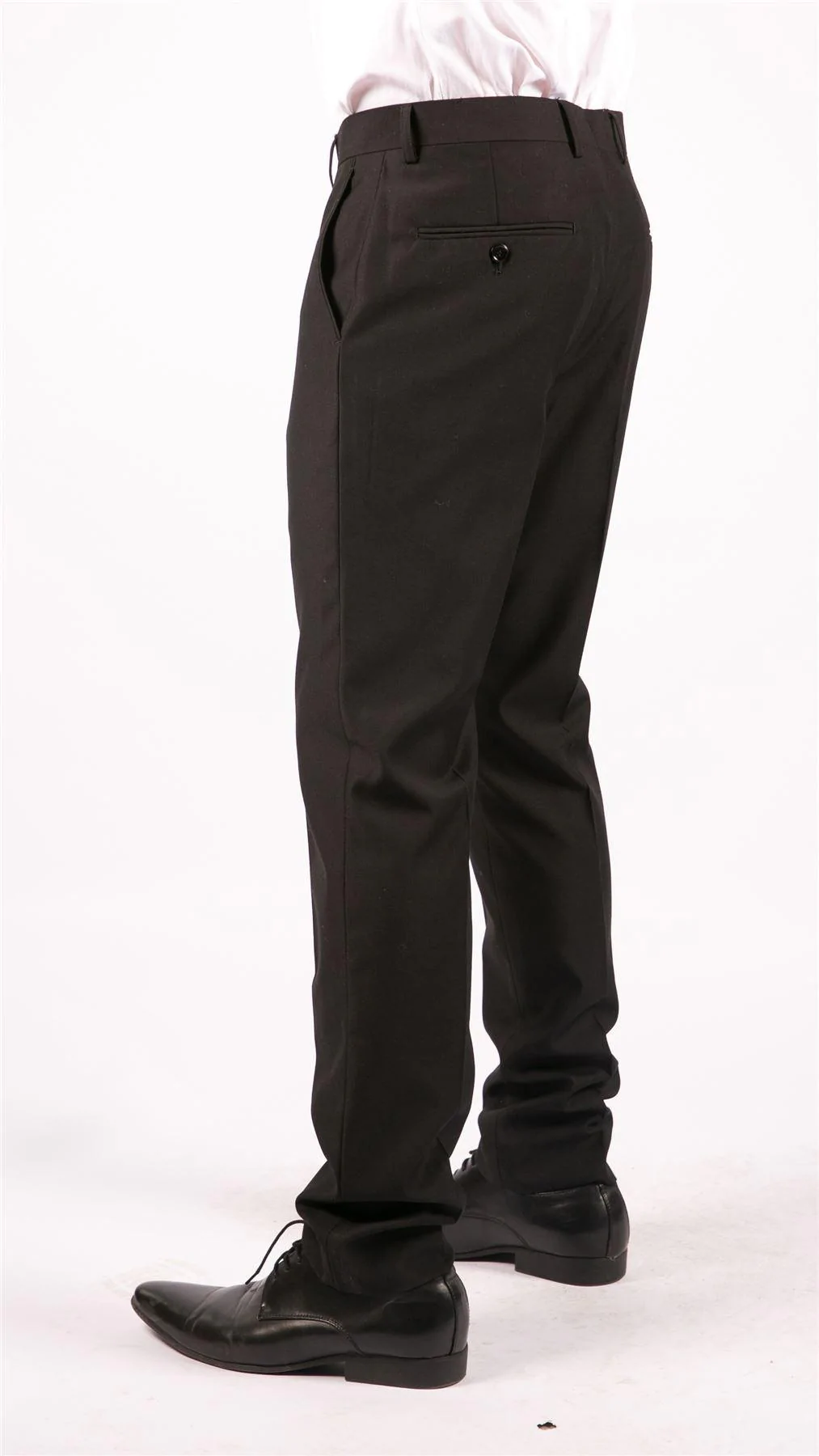 Parker - Men's Plain Black Trousers