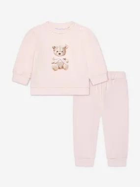 Patachou Baby Girls Teddy Bear Tracksuit in Pink