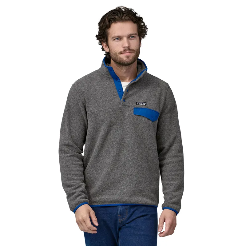 Patagonia Mens Lightweight Synchilla Snap-T Pullover - Nickel-Passage Blue