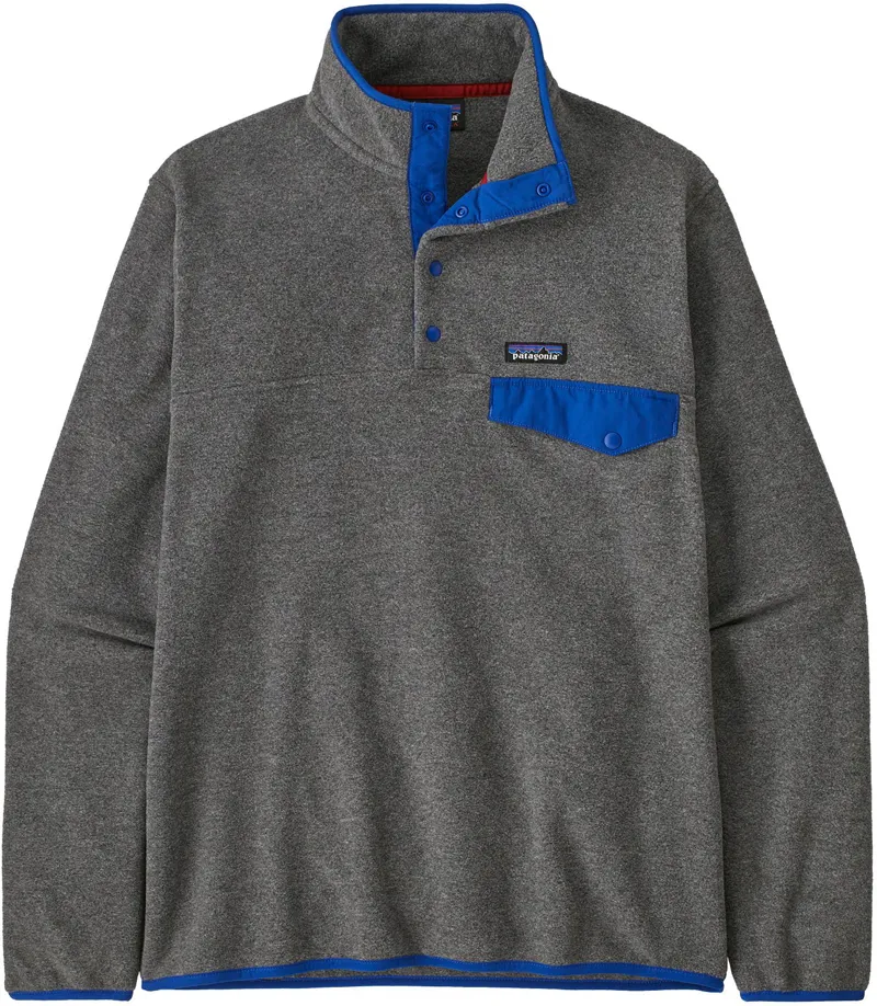 Patagonia Mens Lightweight Synchilla Snap-T Pullover - Nickel-Passage Blue