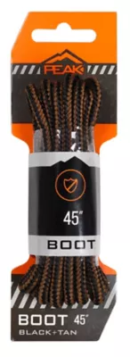 PEAK 45 in. Boot Laces, Black/Tan