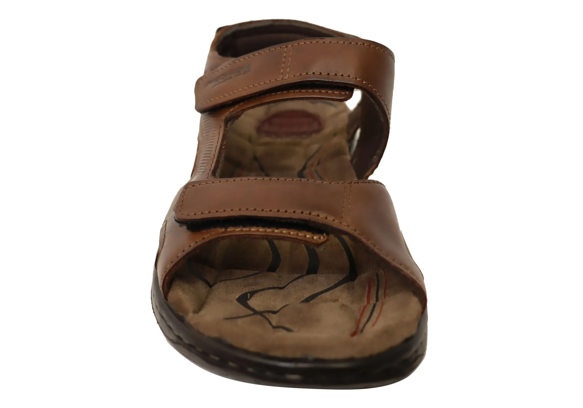 Pegada Sambo Mens Comfort Leather Adjustable Sandals Made In Brazil