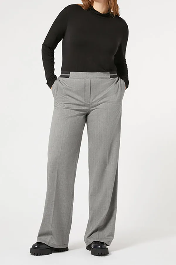 Persona (by Marina Rinaldi) VINCI YARN-DYED FABRIC LUREX TROUSERS