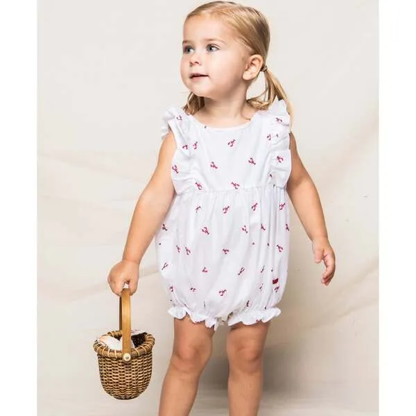 Petite Plume Ruffled Romper, Brixham Lobsters