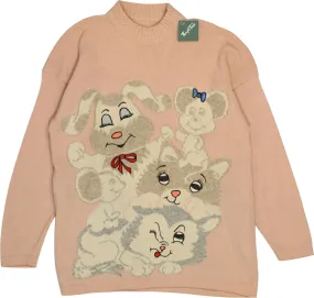 Pink Cartoon Jumper | ThriftTale