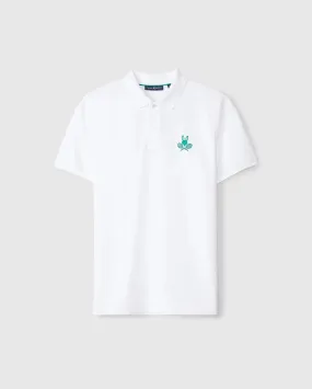 Psycho Bunny    Courtside Pique Polo White