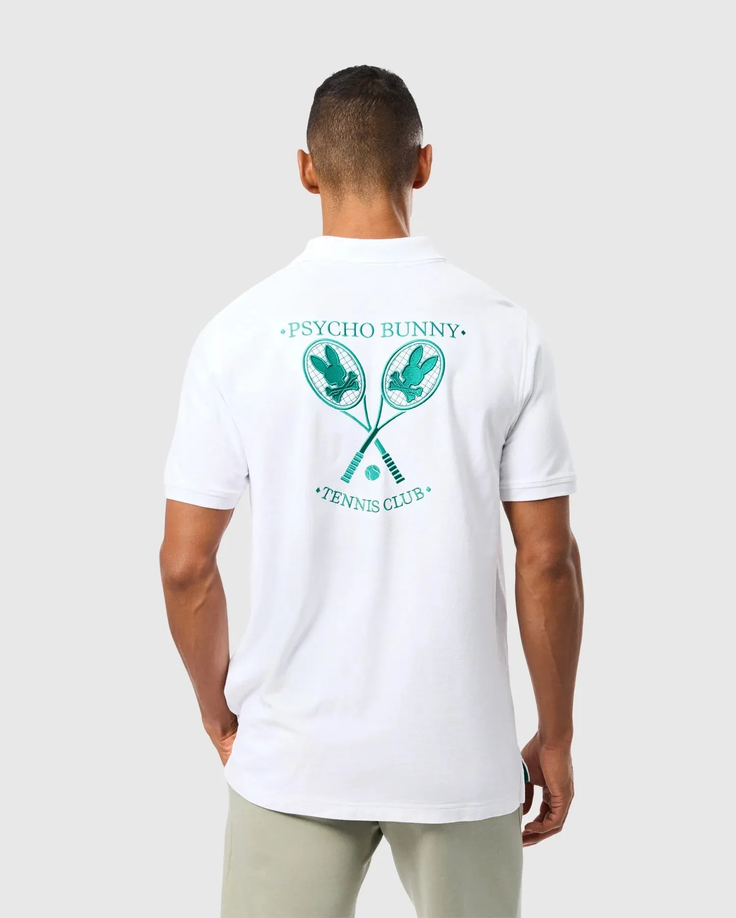 Psycho Bunny    Courtside Pique Polo White