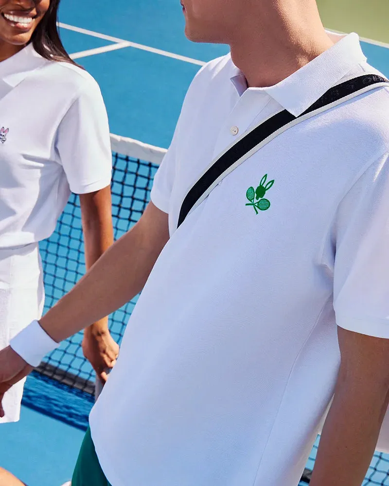 Psycho Bunny    Courtside Pique Polo White