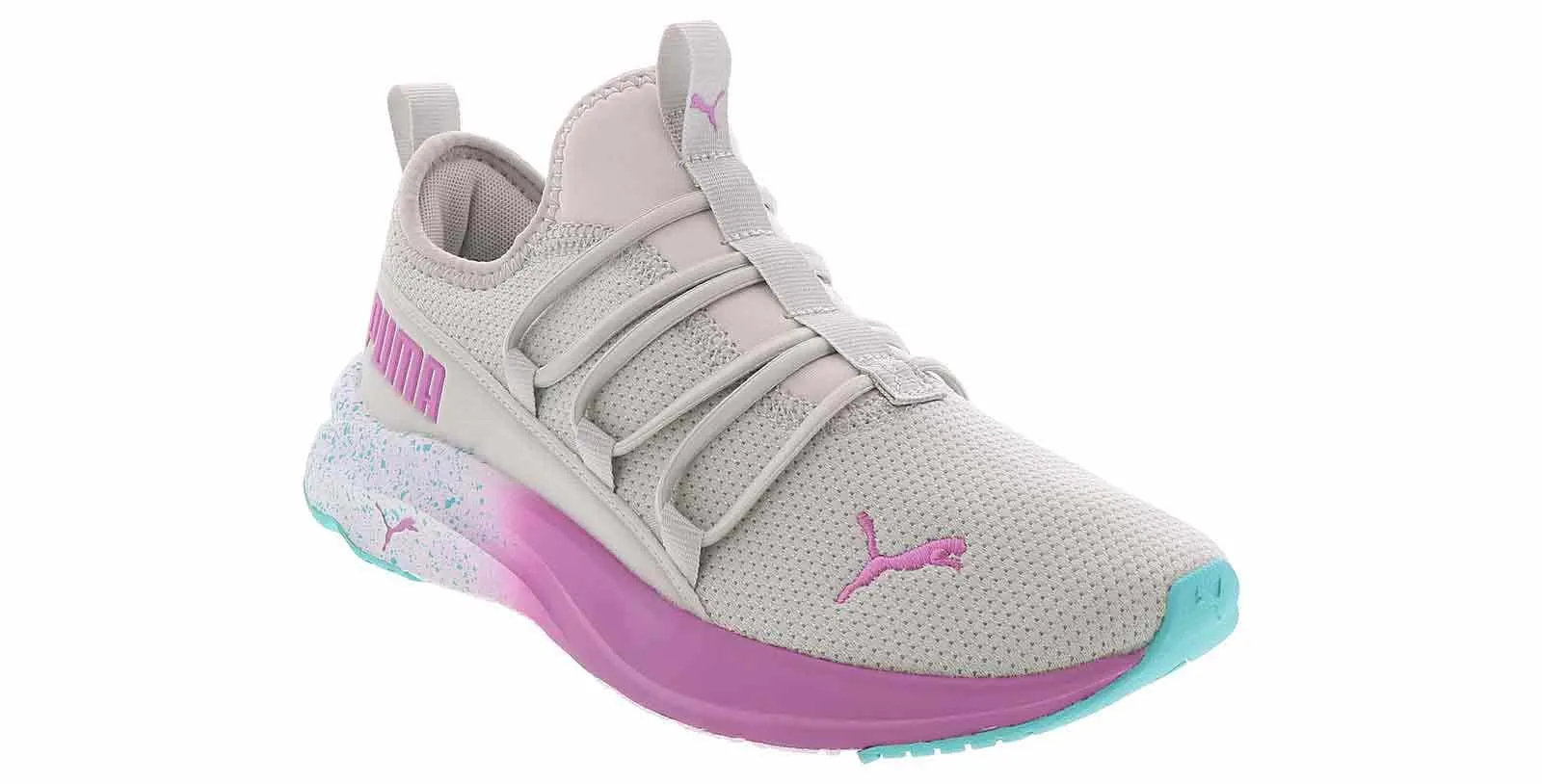 Puma One4All Splatter Fade Junior Girls’ (4-6) Running Shoe