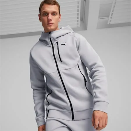 PUMATECH Men's Full-Zip Hoodie | Gray Fog | PUMA Winter Layers | PUMA 