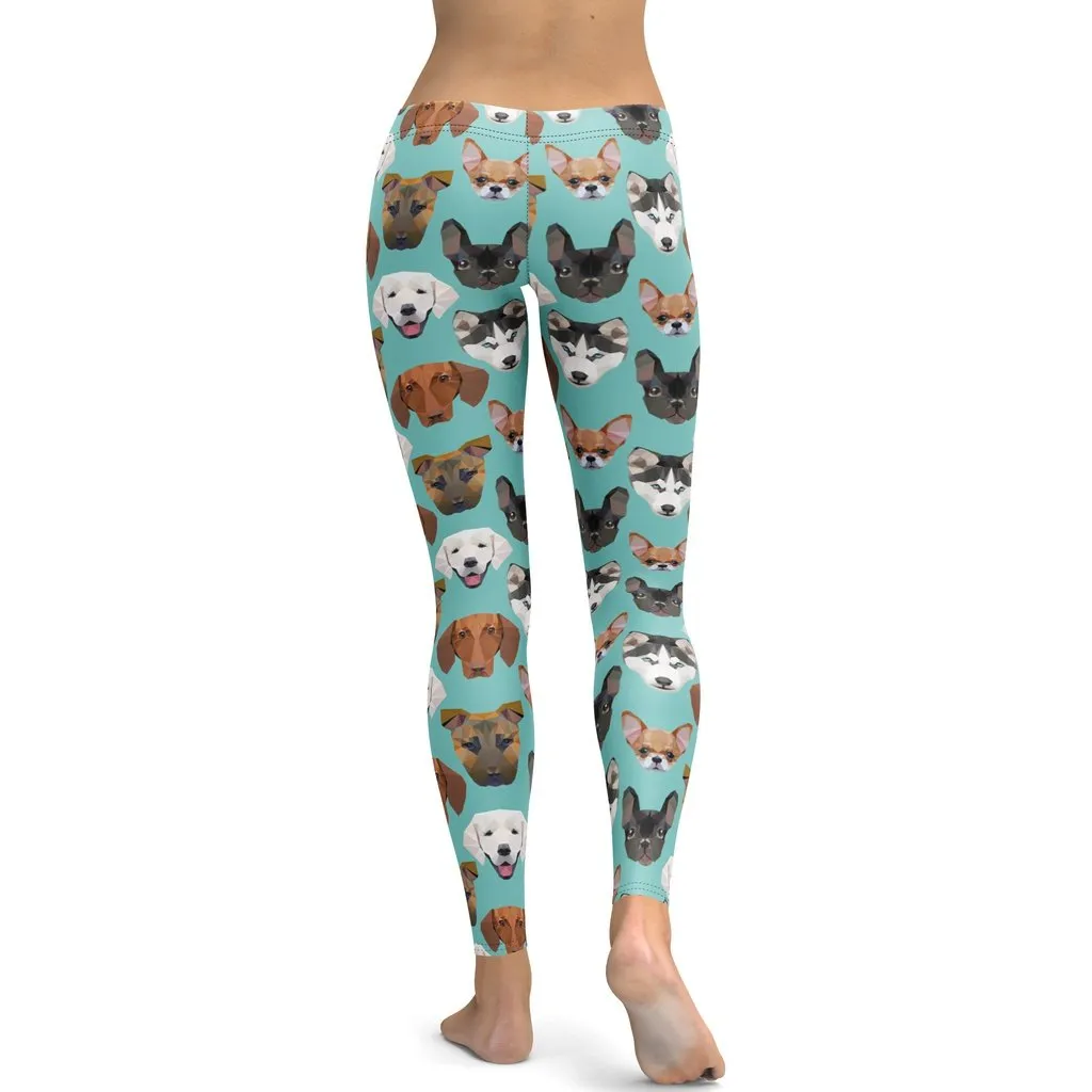 Pup Pattern Leggings