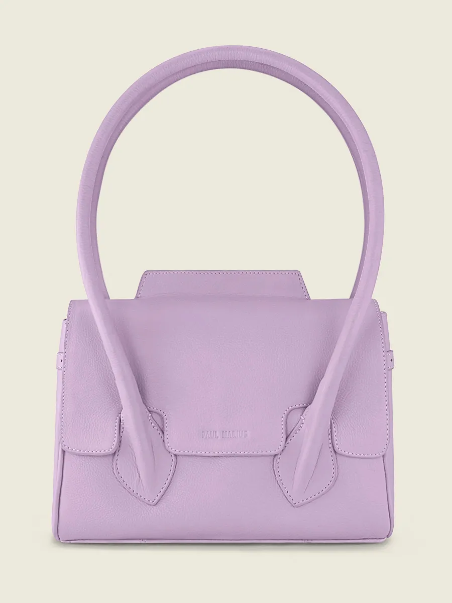 Purple Leather Handbag for Women - Colette S Pastel Lilac | PAUL MARIUS