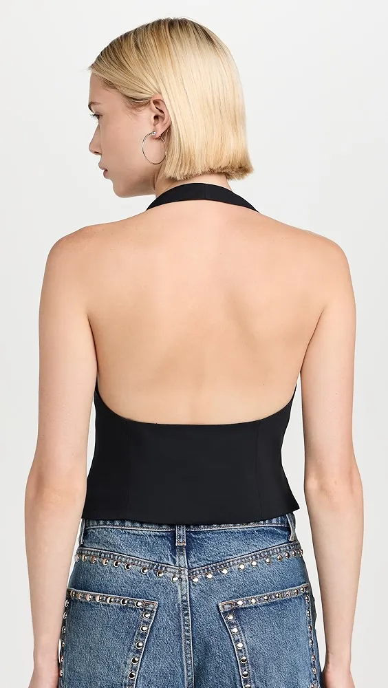 rag & bone   Ethel Crepe Halter Vest 