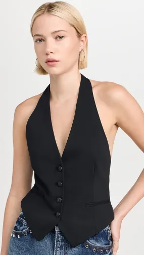 rag & bone   Ethel Crepe Halter Vest 