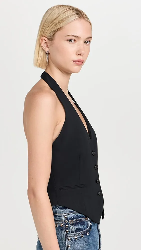 rag & bone   Ethel Crepe Halter Vest 