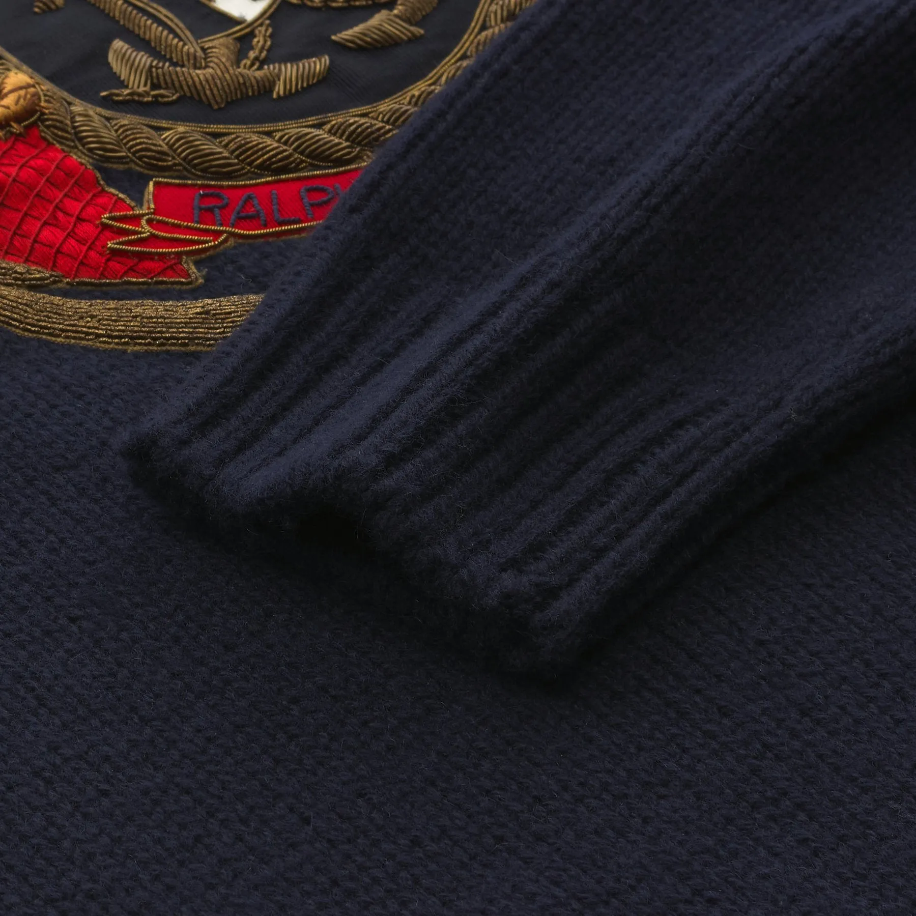  Ralph Lauren Cashmere Roll-Neck Pullover in Navy Blue