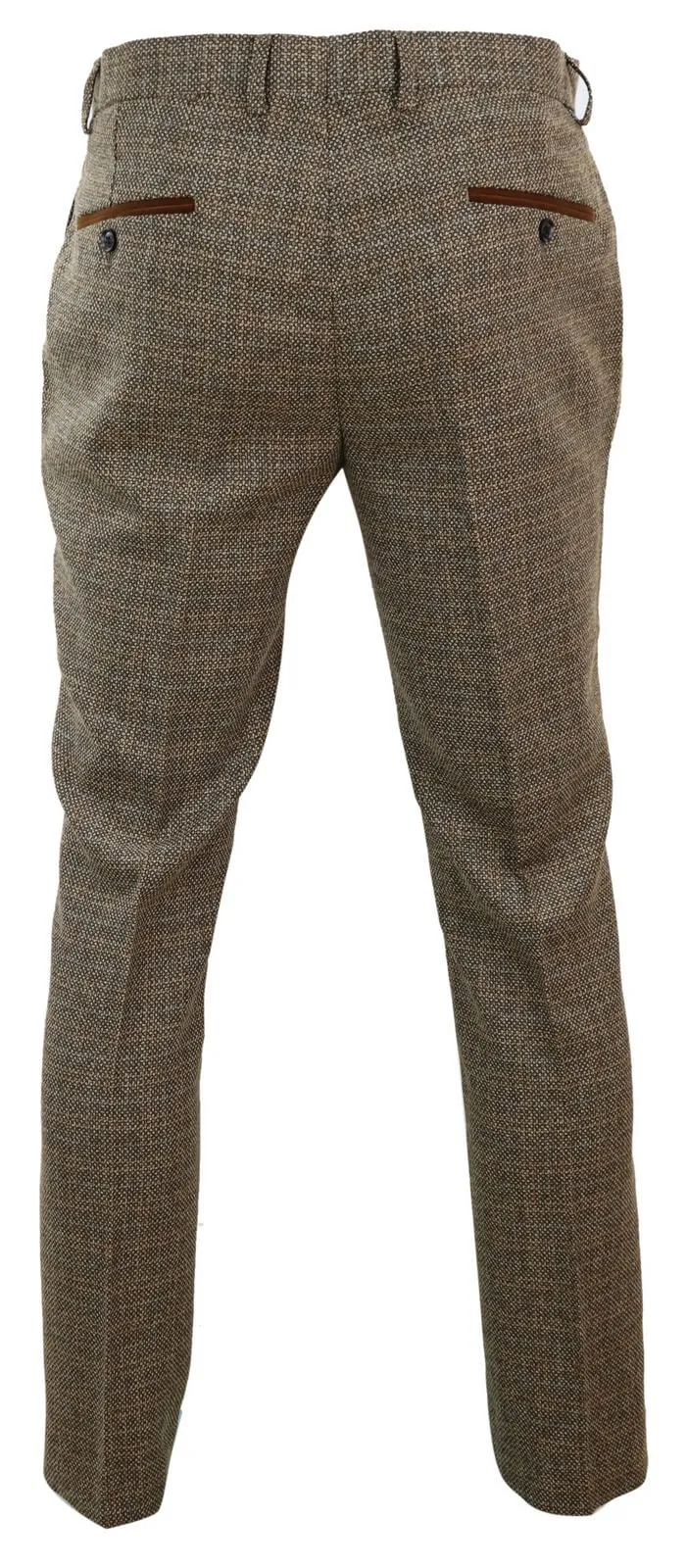 Ralph - Men's Tweed Brown Trousers